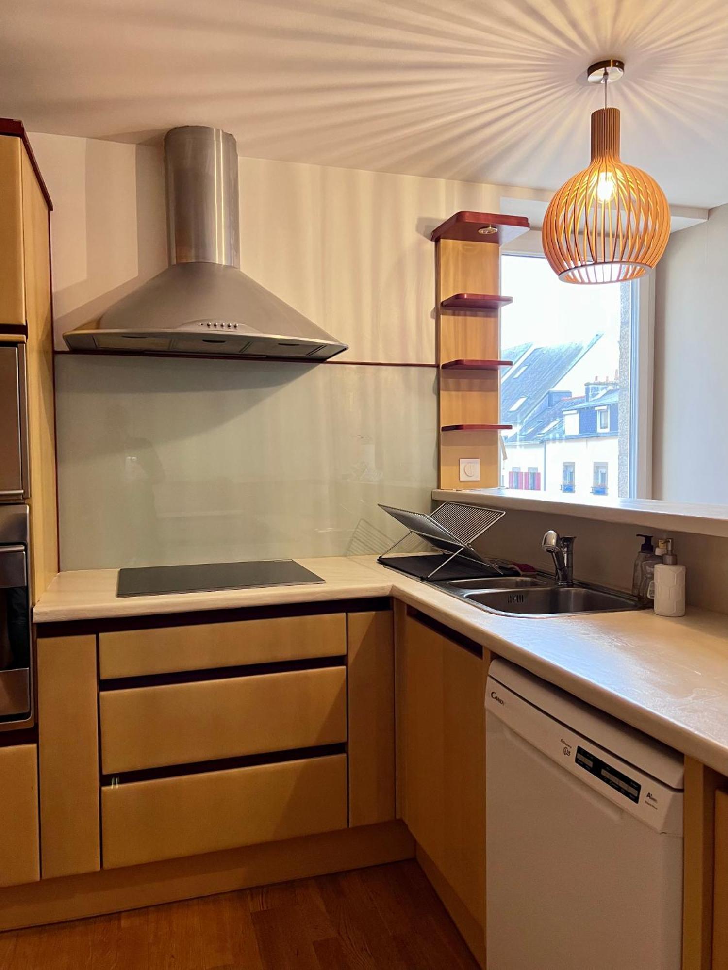 Grand Appartement Ultra Moderne Plein Centre, Plage A Pieds, Avec Parking Concarneau Exterior foto